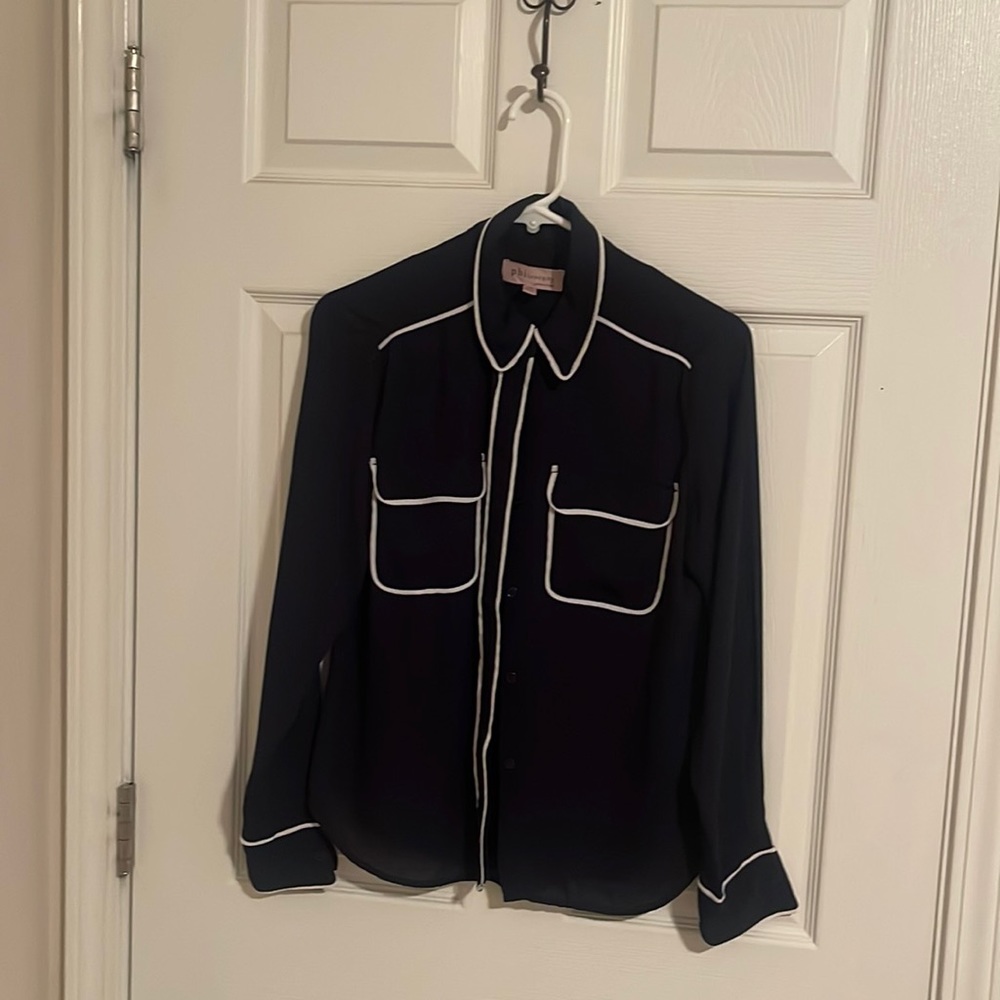 Philosophy Navy Blouse